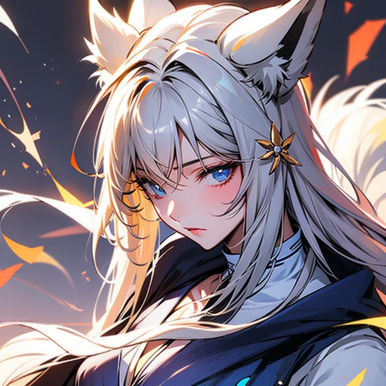 One Girl, Fox Girl, Fox&#39;s Tail, Nine-Tailed Fox,Fox Ears, Black colored hair, Fox Makeup,One Girl,  Kimono with open chest, Body size is 100-70-90!, Nice body, avatar, face, Open chest, lewd face, Dominant representation, naughty face, Big Breasts, Emphasize cleavage,Show bare skin, Skin is visible, With legs apart, Show off your thighs, M-shaped legs, A beautifully patterned kimono,Red and black flowing water pattern kimono, I can see her cleavage, muscular, Uplifting, Abdominal muscles, Exposed skin, Long Hair, Skin Texture, Soft breasts, Large Breasts, Standing in a grassy field, outside, Blue sky,Composition facing directly ahead, Grab your breasts with both hands, Fingers digging into breasts, Developmental atmosphere, god mysterious painting, god々Cool atmosphere
