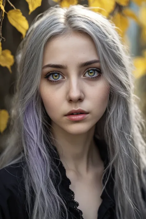 full body length shot, best quality, ultra detailed,ultra detailed eyes,cute girl,13 years old,violet eyes,silver hair, very lon...