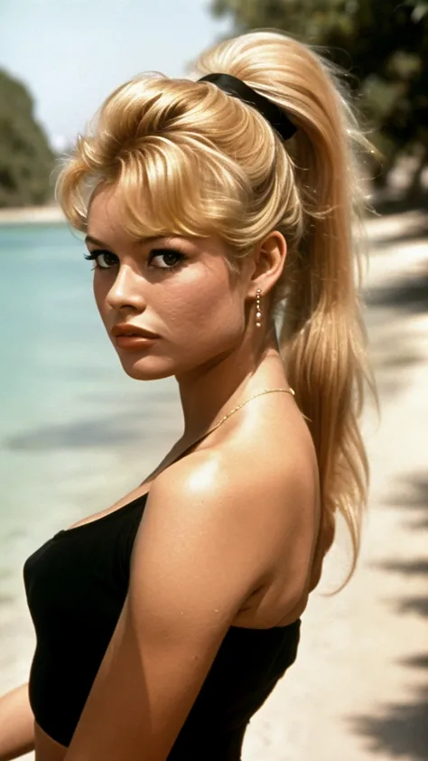 Brigitte Bardot 18 years old, ((ponytail)), bbardot woman