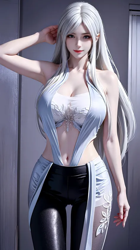 a white hair、close-up of miss wearing white mask, beautiful character painting, guweiz, gurwitz-style artwork, white-haired god,...