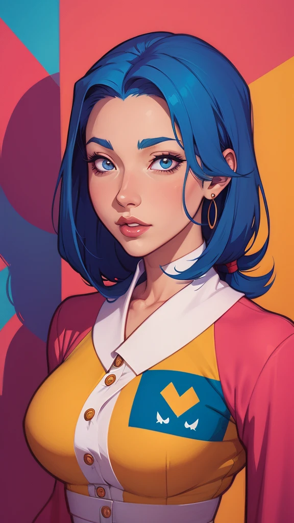 garota anime com cabelo azul e brincos olhando pela janela, 🤤 retrato de , obras de arte no estilo de guweiz, ilustração digital de anime, retrato de lofi, retrato detalhado de garota anime, arte digital detalhada de anime, linda ilustração digital, lindo retrato de anime, retrato fofo, retrato de personagem em close, pintura digital detalhada, belo retrato detalhado, retrato de arte de personagem, ilustração digital deslumbrante