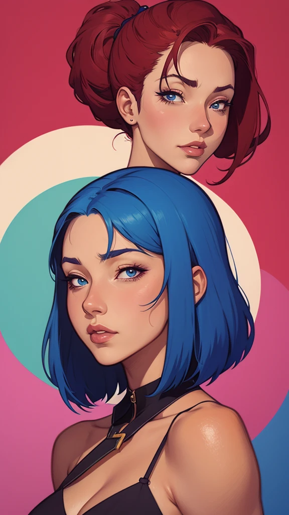 Anime-Mädchen mit blauen Haaren und Ohrringen, das aus dem Fenster schaut, 🤤 Bild von , Nicht-Stil-Kunstwerk von Guweiz, Digitale Anime-Illustration, Bild von lofi, Bild vontalhado de garota anime, detaillierte digitale Anime-Kunst, schöne digitale Illustration, lindo Bild von anime, süßes Porträt, Bild von personagem em close, detaillierte digitale Malerei, belo Bild vontalhado, Bild von arte de personagem, atemberaubende digitale Illustration