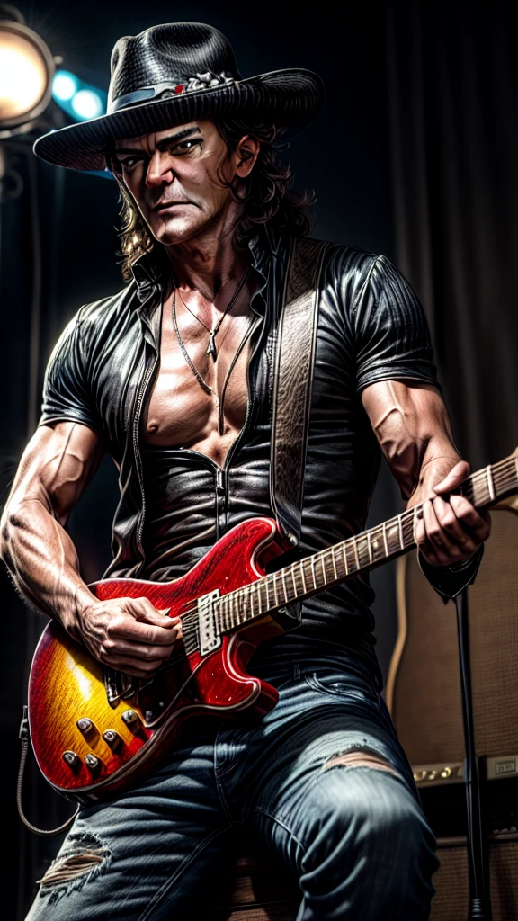 Desperado movie, guitarist Antonio Banderas amazingly playing on guitar, (Antonio Banderas: 1.3)