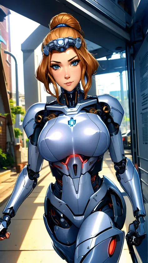Premium cyborg female robot