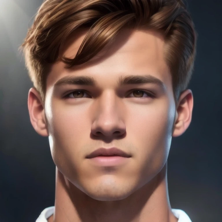 a handsome man, detailed face, beautiful brown eyes, sharp jawline, muscular body, stylish haircut, 1 man, digital art, cinematic lighting, dramatic shadows, hyper realistic, 8k, photorealistic, chiaroscuro, oil painting, vibrant colors, moody lighting, elegant pose, cinematic mood, heroic, powerful, intense, atmospheric