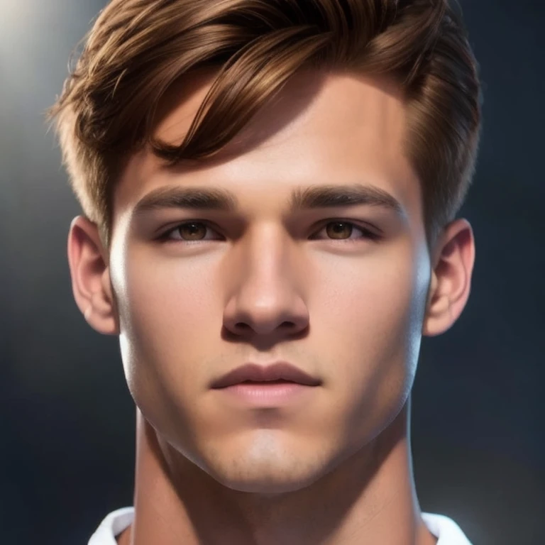 a handsome man, detailed face, beautiful brown eyes, sharp jawline, muscular body, stylish haircut, 1 man, digital art, cinematic lighting, dramatic shadows, hyper realistic, 8k, photorealistic, chiaroscuro, oil painting, vibrant colors, moody lighting, elegant pose, cinematic mood, heroic, powerful, intense, atmospheric