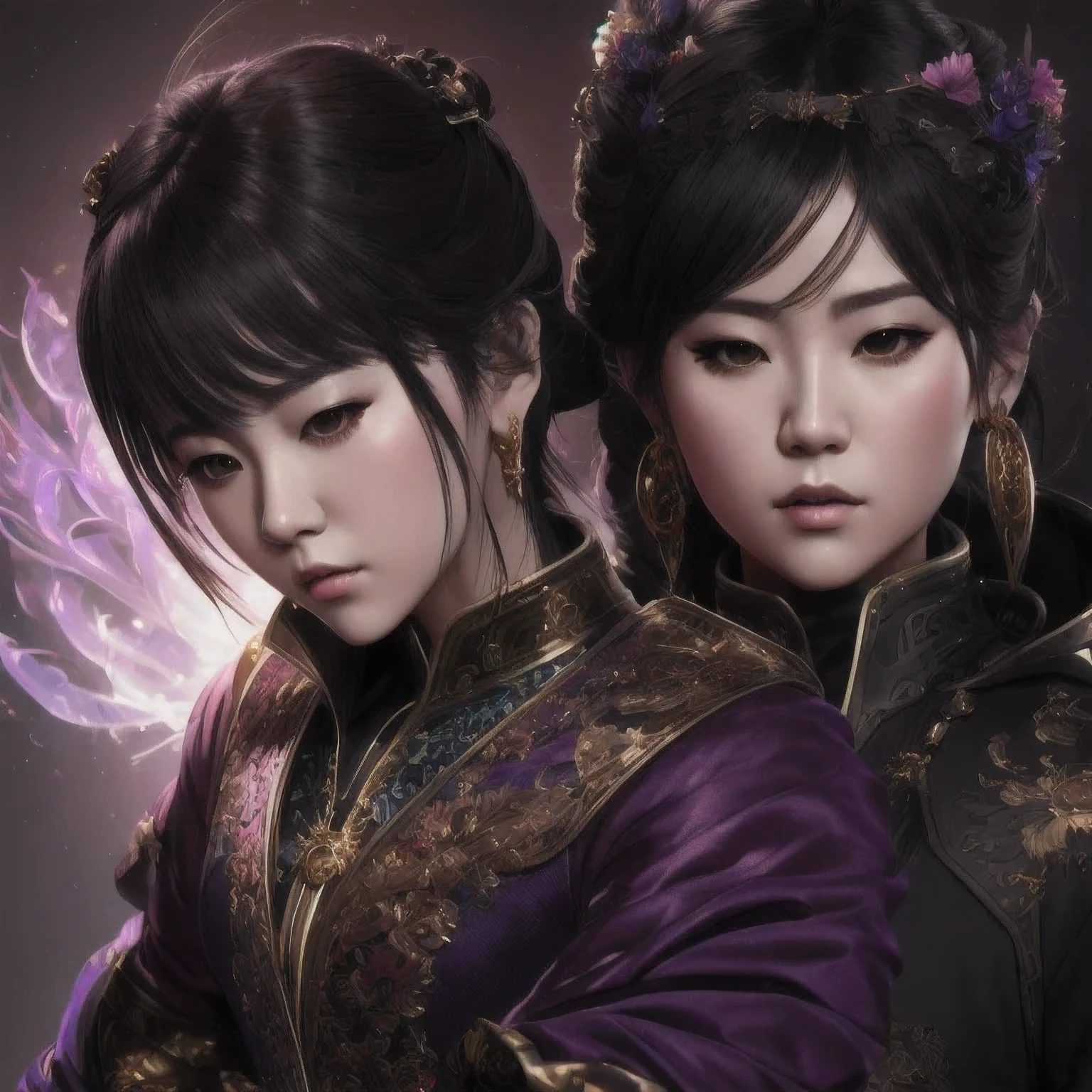 （((the guitar player))）the guitar player，there is a 18 years old in a purple dress holding a dragon, wlop and ross tran, ross tran 8 k, fantasy art style, chengwei pan on artstation, a beautiful fantasy empress, ross tran and wlop, ruan jia and artgerm, the dragon girl portrait, ig model | artgerm, artgerm and ruan jia，beautiful
1girl
bangs
深绿 eyes
closed mouth
ear piercing
earrings
grey background
hair ornament
jewelry
lips
looking at viewer
military
military uniform
nose
piercing
portrait
realistic
short hair
simple background
solo
upper body