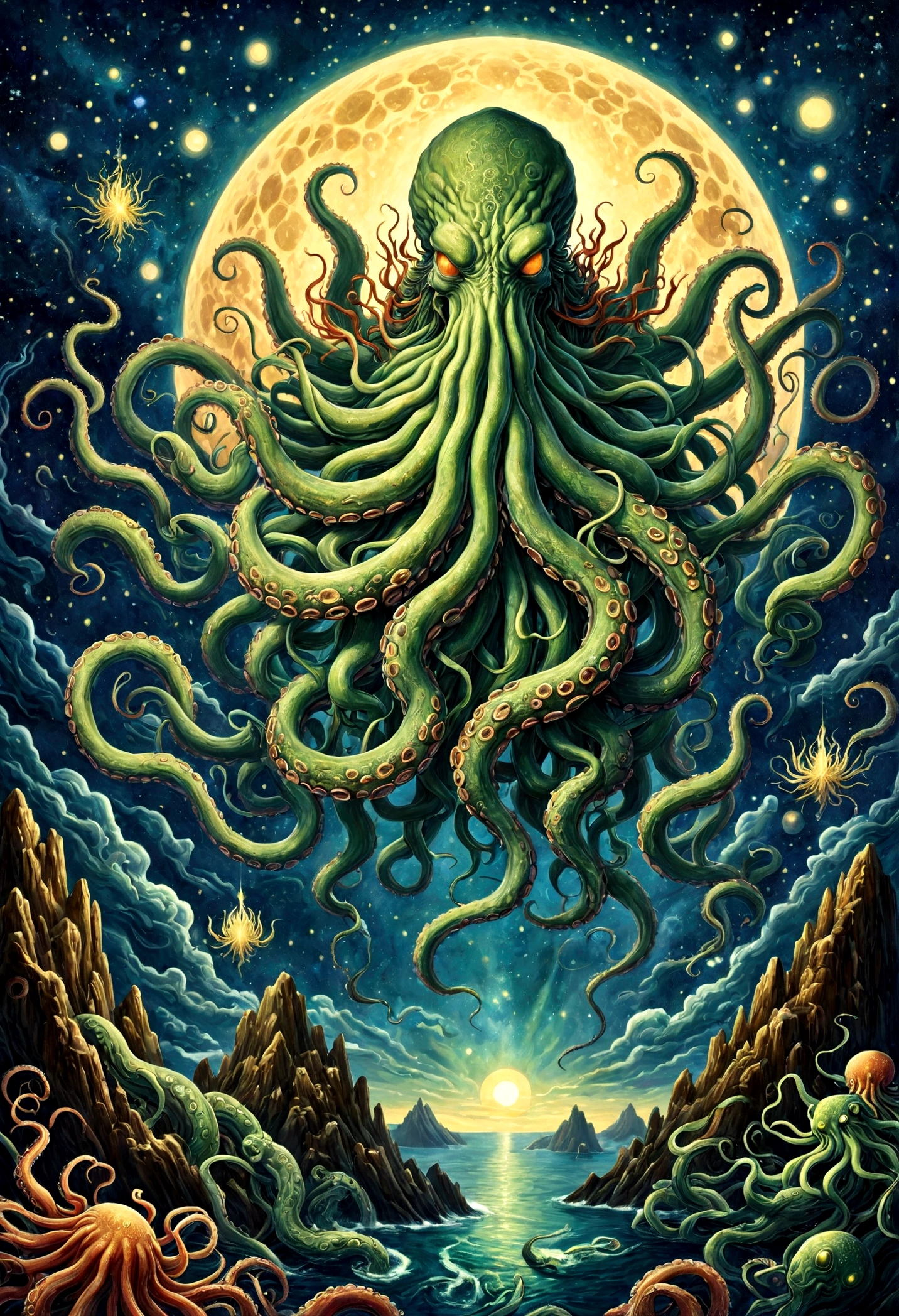 cthulhu ميثوس，علم الكونيات，مخالب طويلة，رمز المقدس