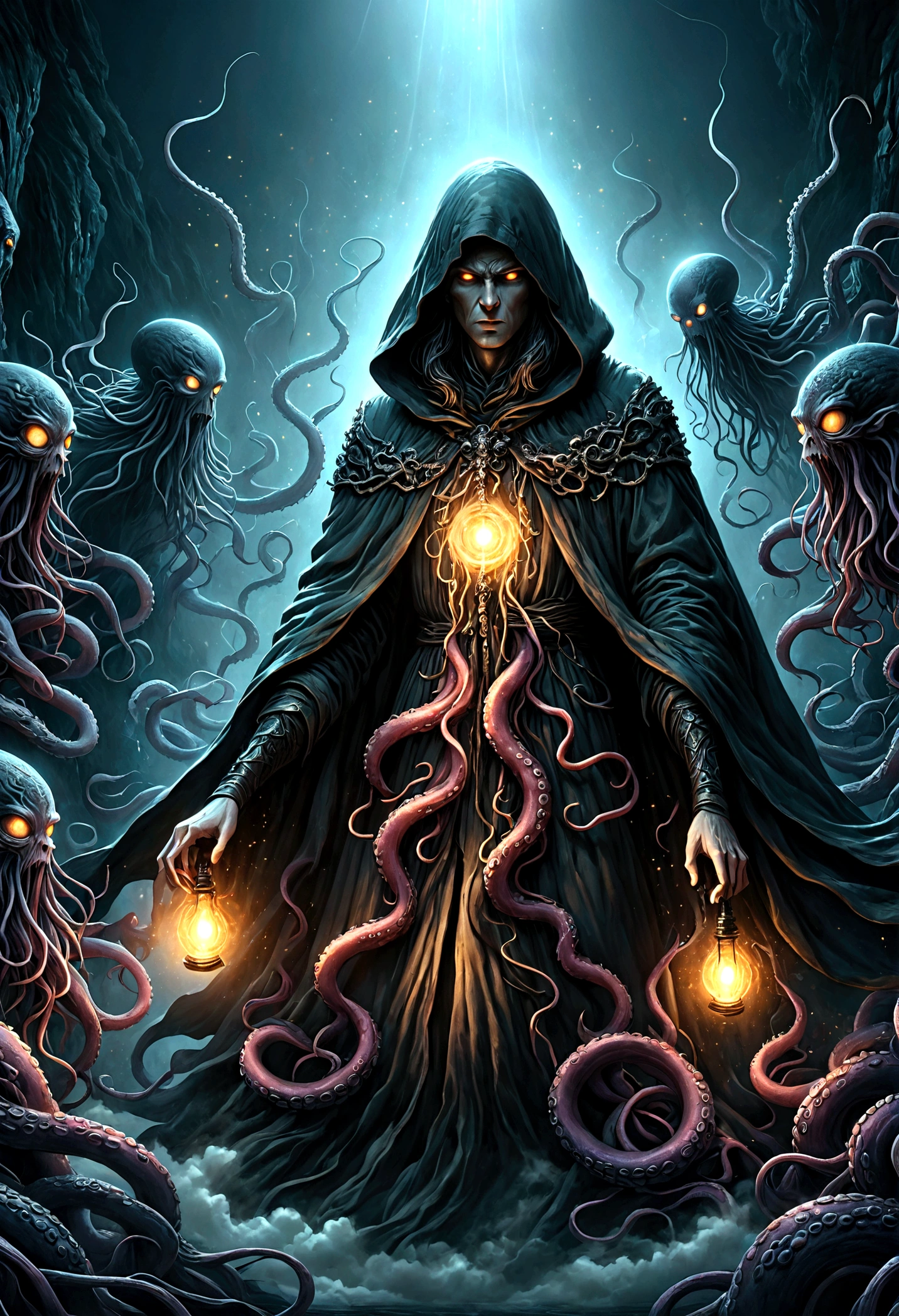 Cthulhu Mythos，Cosmology，Long tentacles，Symbol of the sacred