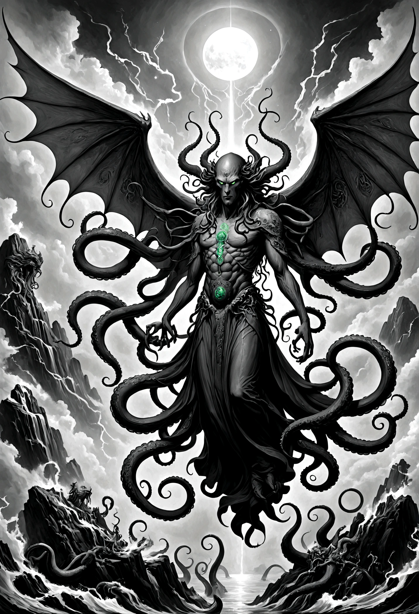 Cthulhu Mythos，Cosmology，Long tentacles，Symbol of the sacred