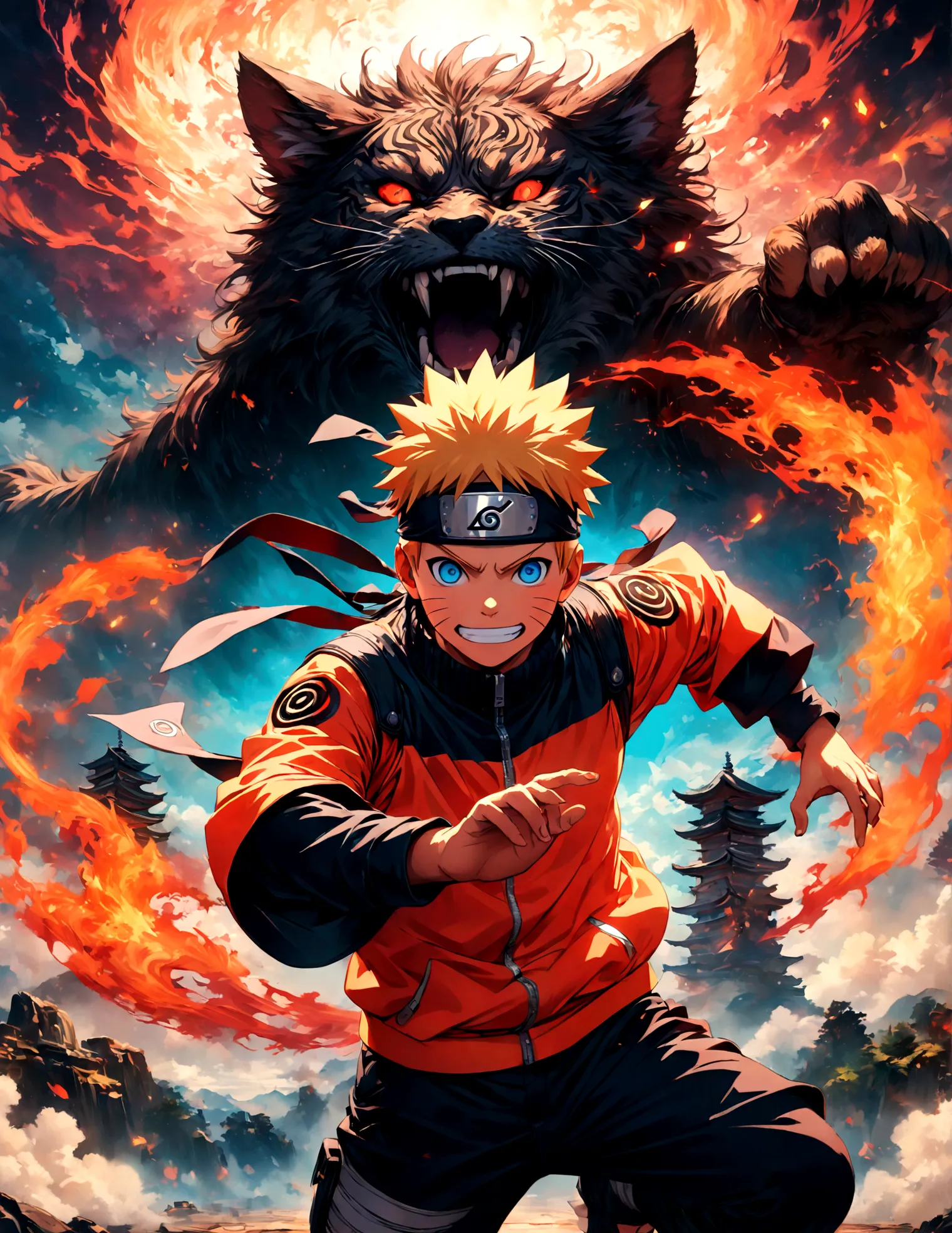 (1 teenager,uzumaki naruto),comics『Naruto』character,Focus on boys,Scroll to expand,Use of magic,Fighting Style,Sarcastic smile,M...