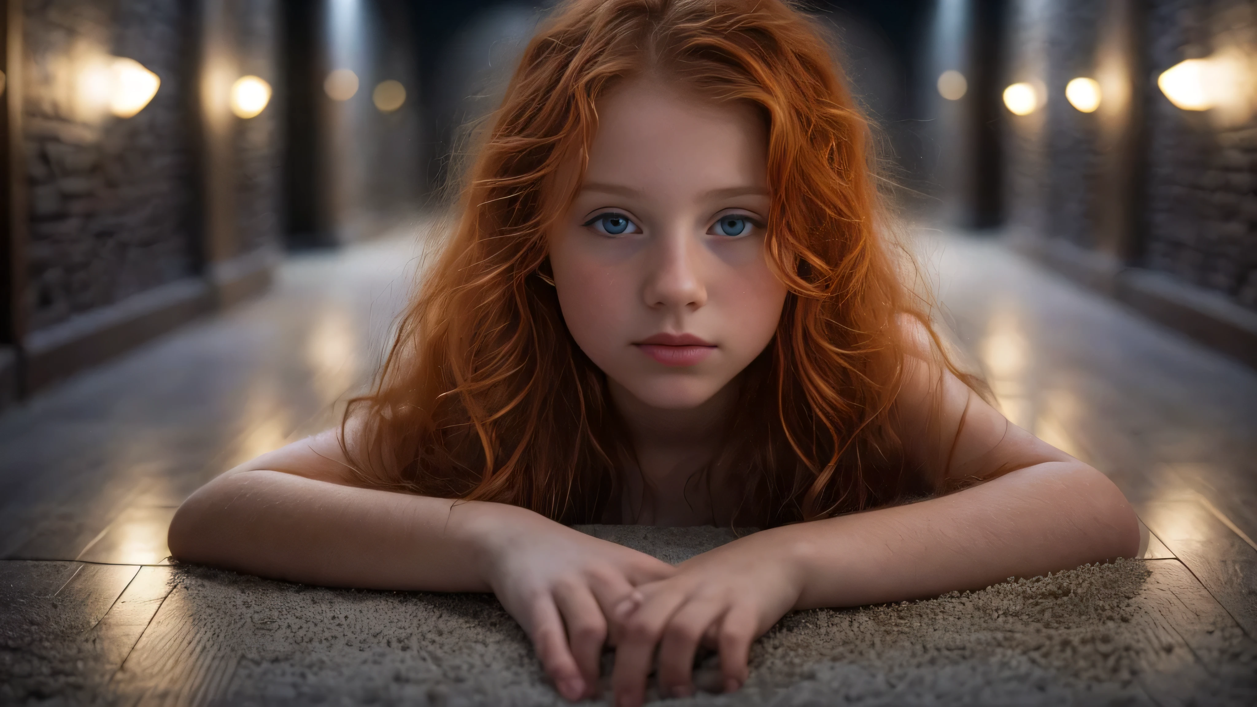 (Laia Manzanares длинный ginger hair teen girl, с раздвинутыми ногами:1.6), (длинный, грязные волосы:1.3), голубые глаза, подробные глаза, подробные губы,(лежит обнаженный, чувственный, все тело:1.5), (фото с разных ракурсов:1.5), (lies in a длинный dark corridor in castle lit by the moon:1.5), (мрачное настроение, противный, туман, пыль,туман:1.5) низкая шея, Трассировка лучей, (Лучшее качество, 4K, 8К, Высокое разрешение, шедевр:1.2), очень подробный, (реалистичный , photoреалистичный, photoреалистичный :1.37), HDR, UHD, шедевр, профессиональный, яркие цвета, боке, студийное освещение,нсфв