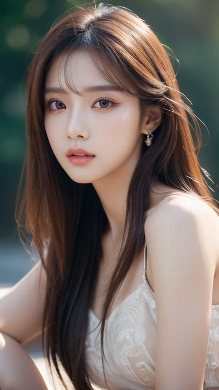 (Meilleure qualité,4k,8k,haute résolution,chef-d&#39;œuvre:1.2),ultra-détaillé,(Réaliste,photoRéaliste,photo-Réaliste:1.37),belle jeune femme,idole kpop,corps parfait,tout le corps,visage détaillé et complexe,Beaux yeux,maquillage élégant,cheveux longs,pose dynamique,Éclairage dramatique,couleurs vives,Cinématique,portrait