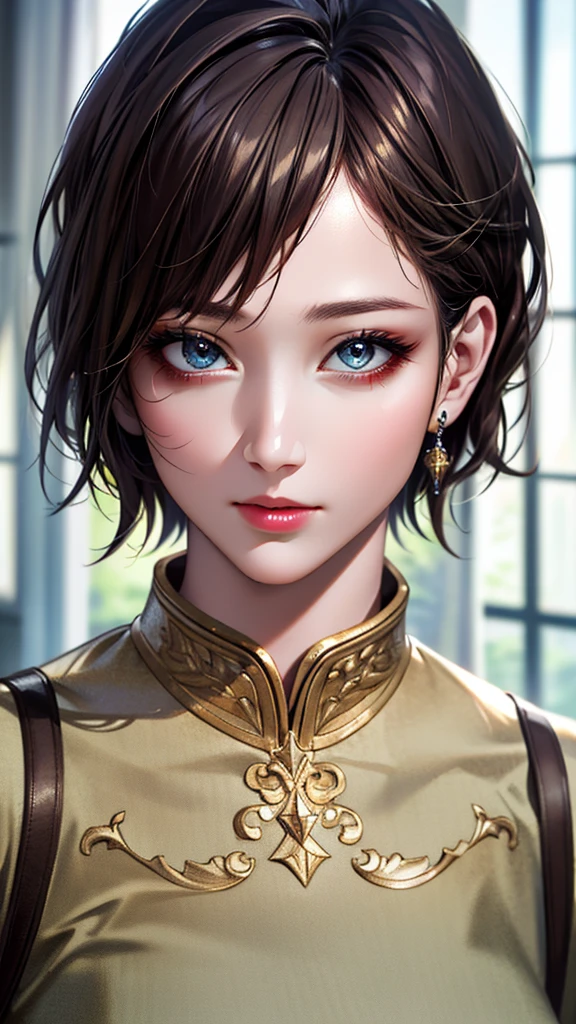 (hig彼st quality、8k、32k、masterpiece)、(Realistic)、(Realistic:1.2)、(High resolution)、Very detailed、Very beautiful face and eyes、1 girl、Delicate body、(hig彼st quality、Attention to detail、Rich skin detail)、Bright colors