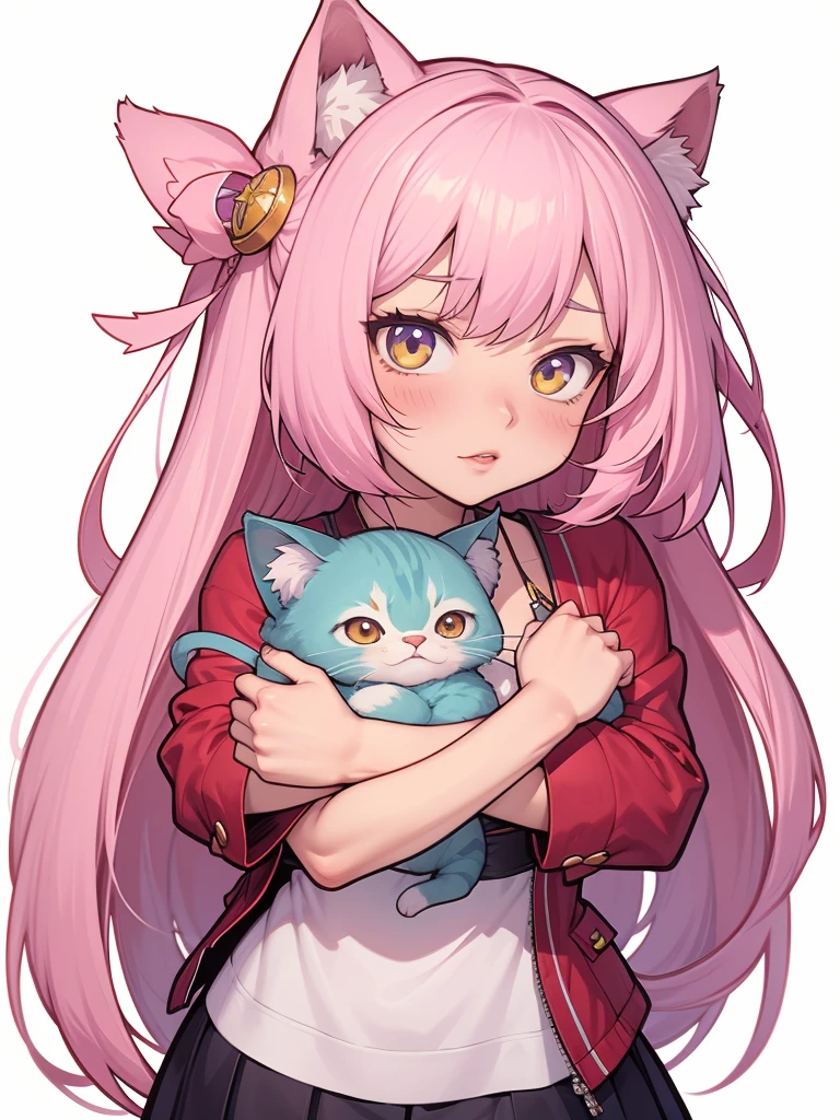 garota de anime com um monte de gatos sentados no colo, bonitinho anime catgirl, bonitinho anime, bonitinho anime style, anime catgirl, bonitinho!! chibi!!! catgirl, bonitinho anime girl, bonitinho art style, anime cat, bonitinho kawaii girl, kawaii anime manga style, estilo de arte anime moe, garota de anime com orelhas de gato, no estilo anime, linda garota-gato de anime