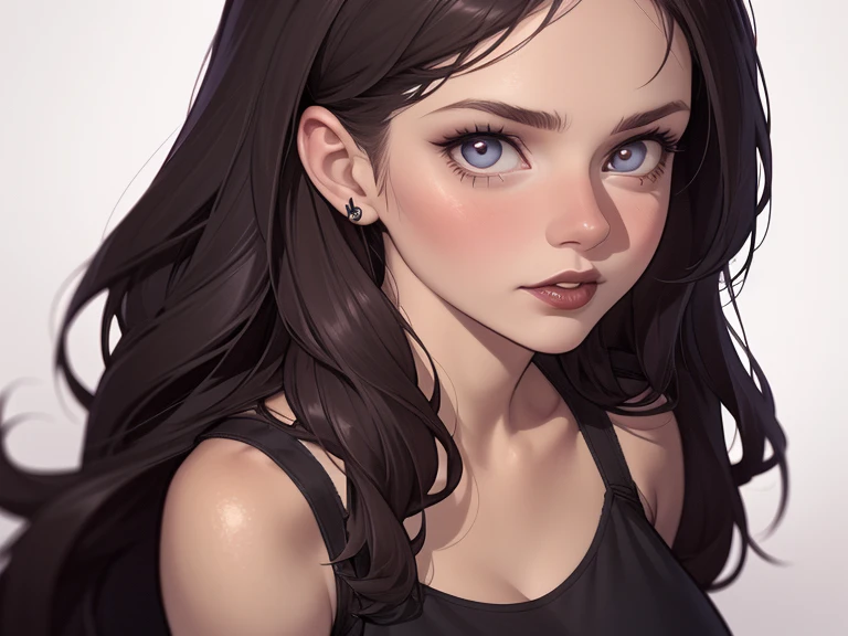 A closeup of a woman in a black top and a black bra, estilo de arte de charlie bowater, Estilo Charlie Bowater, retrato de vampiro, arte do personagem charlie bowater, Alena Aenami e Artgerm, Neoartcore e Charlie Bowater, Charlie Bowater cores ricas e profundas, lazy art style, Artgerm e Tom Bagshawum close de uma mulher com longos cabelos pretos e um colar, amoranto, Bela Delfina, mais conhecido como amoranto, Kailee Mandel, cabelo preto e olhos grandes, profile picture with headshot, jovem linda amoranto, pale and glowing skin, retrato de alta qualidade, com cabelos longos e olhos penetrantes, skin pale as ivory, Sydney Hanson mode white skin tone close-up portrait cartoon style GTA style digital illustration of a woman in a black dress and black hair, linda rainha vampira, linda rainha feminina vampira, gothic maiden, very beautiful gothic top model, beautiful vampira feminina, goth girl, goth girl, gothic maiden of the dark, Gothic style, gothic woman, gothic clothes, gothic outfit, moda vampiro, vampira feminina, wearing a gothic dress Close up of a woman with long hair and a sweater, cabelo castanho encaracolado, linda modelo, retrato de alta qualidade, medium portrait soft light, parece a jovem liv tyler, retrato colorido, linda mulher, cabelo loiro cacheado | d & d, beautiful portrait lighting, uma linda jovem, modelo muito lindo, Retrato de 50mm, medium to long brown curly hair, close-up of a person wearing tie and sweater;, Hermione Granger, inspirado em Hermione Hammond, hermione, Emma Watson as Hermione Granger, Ema!! watson!!, Emma Watson as harry potter, Emma Watson as driada, Emma Watson, portrait photo of Emma Watson, photo of Emma Watson, movie still of Emma Watson, with the face of Emma Watsona cartoon of a woman in a bikini and panties, CO Commission, commission for high resolution, realistic bikini, garota anime sedutora, nico robin, artgerm extremamente detalhado, fofosexyrobutts, Kate Bi