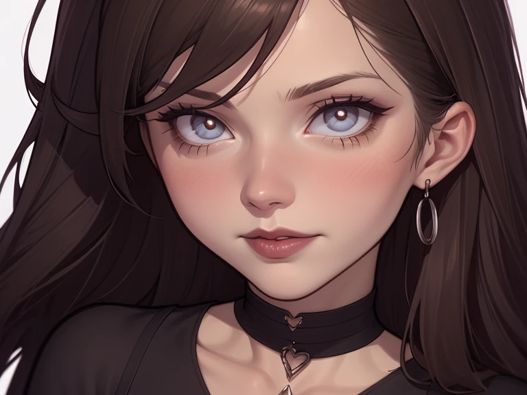 A closeup of a woman in a black top and a black bra, estilo de arte de charlie bowater, Estilo Charlie Bowater, retrato de vampiro, arte do personagem charlie bowater, Alena Aenami e Artgerm, Neoartcore e Charlie Bowater, Charlie Bowater cores ricas e profundas, lazy art style, Artgerm e Tom Bagshawum close de uma mulher com longos cabelos pretos e um colar, amoranto, Bela Delfina, mais conhecido como amoranto, Kailee Mandel, cabelo preto e olhos grandes, profile picture with headshot, jovem linda amoranto, pale and glowing skin, retrato de alta qualidade, com cabelos longos e olhos penetrantes, skin pale as ivory, Sydney Hanson mode white skin tone close-up portrait cartoon style GTA style digital illustration of a woman in a black dress and black hair, linda rainha vampira, linda rainha feminina vampira, gothic maiden, very beautiful gothic top model, beautiful vampira feminina, goth girl, goth girl, gothic maiden of the dark, Gothic style, gothic woman, gothic clothes, gothic outfit, moda vampiro, vampira feminina, wearing a gothic dress Close up of a woman with long hair and a sweater, cabelo castanho encaracolado, linda modelo, retrato de alta qualidade, medium portrait soft light, parece a jovem liv tyler, retrato colorido, linda mulher, cabelo loiro cacheado | d & d, beautiful portrait lighting, uma linda jovem, modelo muito lindo, Retrato de 50mm, medium to long brown curly hair, close-up of a person wearing tie and sweater;, Hermione Granger, inspirado em Hermione Hammond, hermione, Emma Watson as Hermione Granger, Ema!! watson!!, Emma Watson as harry potter, Emma Watson as driada, Emma Watson, portrait photo of Emma Watson, photo of Emma Watson, movie still of Emma Watson, with the face of Emma Watsona cartoon of a woman in a bikini and panties, CO Commission, commission for high resolution, realistic bikini, garota anime sedutora, nico robin, artgerm extremamente detalhado, fofosexyrobutts, Kate Bi