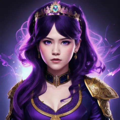 a 18 years old in a purple dress holding a dragon, wlop and ross tran, ross tran 8 k, fantasy art style, chengwei pan on artstat...