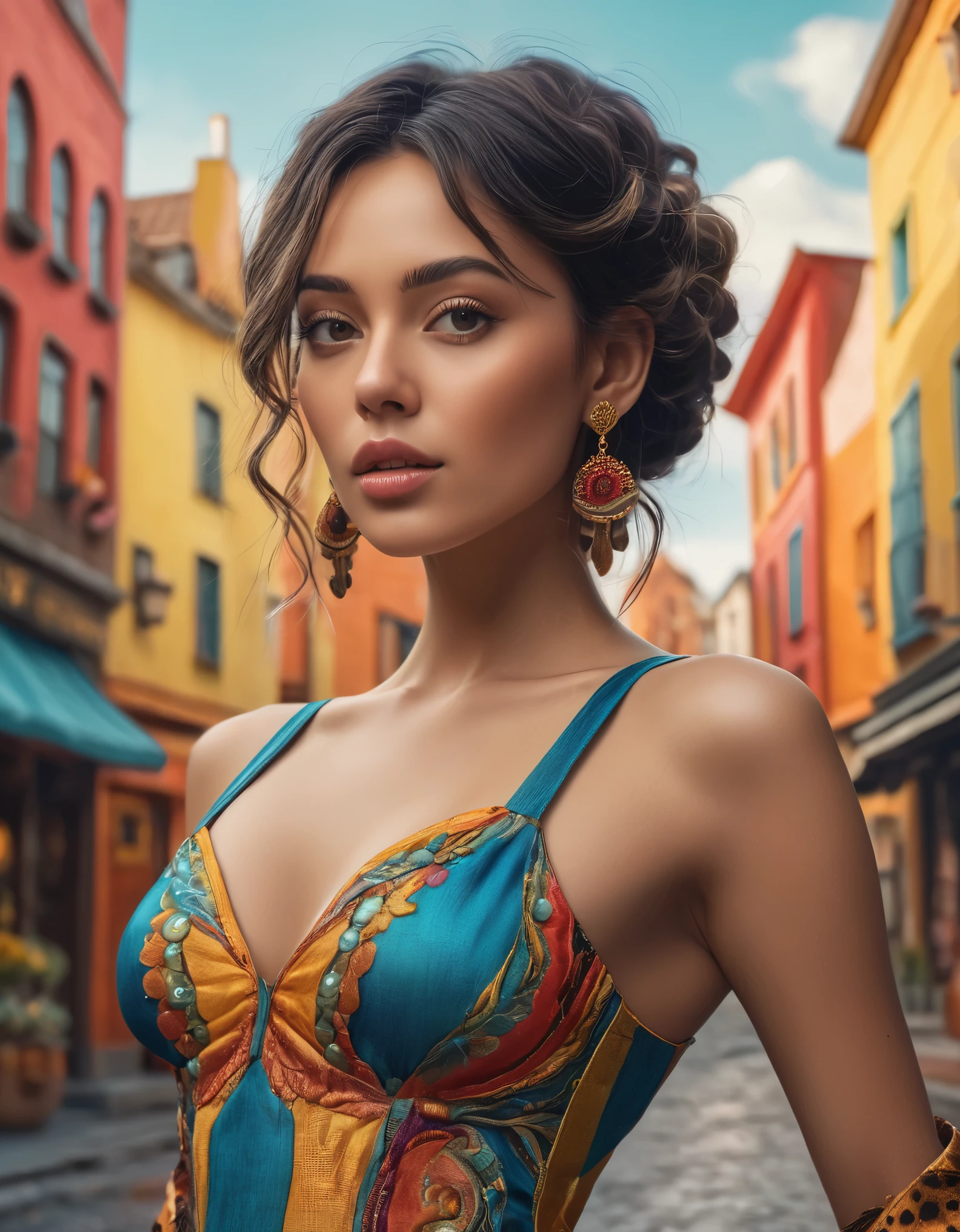 Create imaginative and amazing images demonstrating the style of ((Whorecore)), hyper realistic, 8k, vibrant colors, sharp crisp image, 