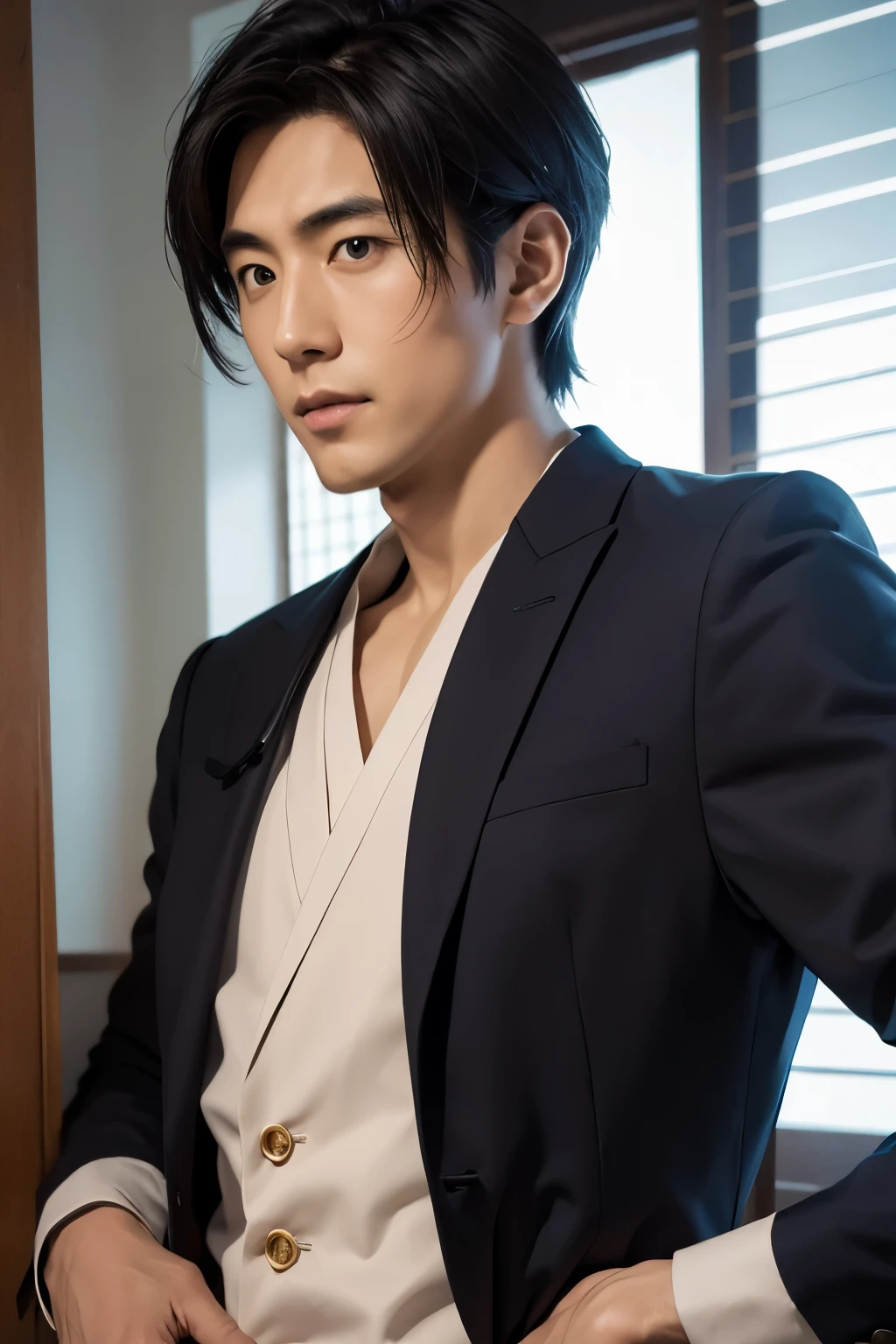 doctor, japanese, handsome, upper body