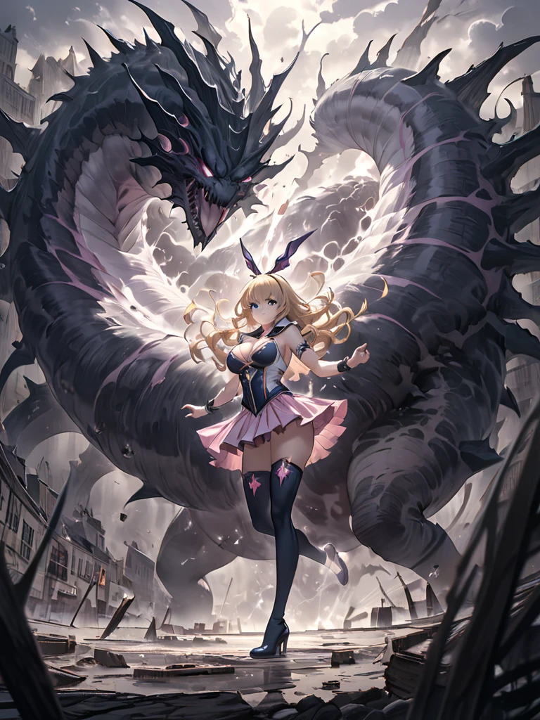 detailed illustration (side view),dynamic angle, ultra-detailed, illustration, clean line art, shading, anime, detailed eyes, detailed face, beautiful face, dramatic lighting, detailed illustration, dynamic angle, ultra-detailed, illustration, sensual face, gorgeous face, tired look on face, annoyed look on face, batting monsters, wining against monsters,

Magic Girl, woman in her late 30’s, milf, milf in a magic girl costume, pastel pink dress, thick, blue eyes, blonde hair, pear shaped body, big ass, perky but somewhat sagging breasts, magical sailor girl costume, clothes too small, magical effects, magical sparkling, wide hips, leotard, short skirt, thigh high socks, arm stockings, thunder thighs, bottom heavy body, covered in slime, fighting scary monster. Fighting with magic, fighting poses.