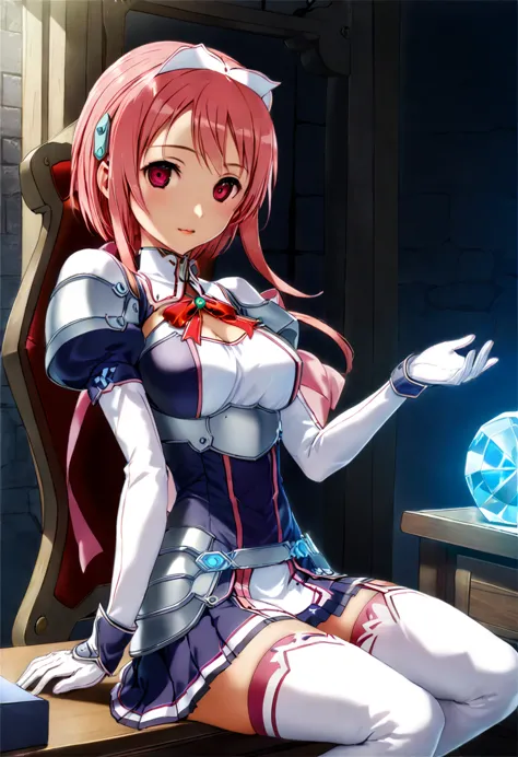 highest quality、unity 8k wallpaper、32k、masterpiece、very detailed、ultra-high resolution、　magical smith lisbeth、lisbeth (sao)、pink...