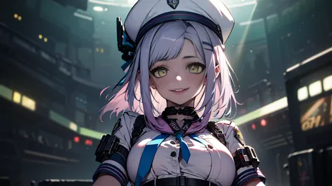 ((best quality)), ((masterpiece)), (detailed:1.4), 3d, an image of a beautiful cyberpunk female, yandere , yandere face , trance...