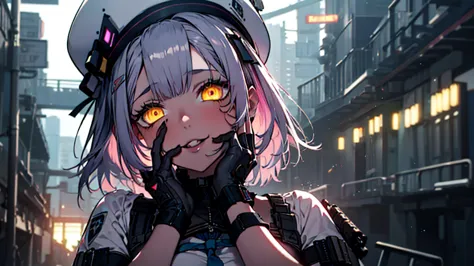 ((best quality)), ((masterpiece)), (detailed:1.4), 3d, an image of a beautiful cyberpunk female, yandere , yandere face , trance...