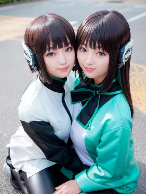 two beautiful young women hugging each other in a studio shot stock photo, two girls, two beautiful women in love, woman holding...