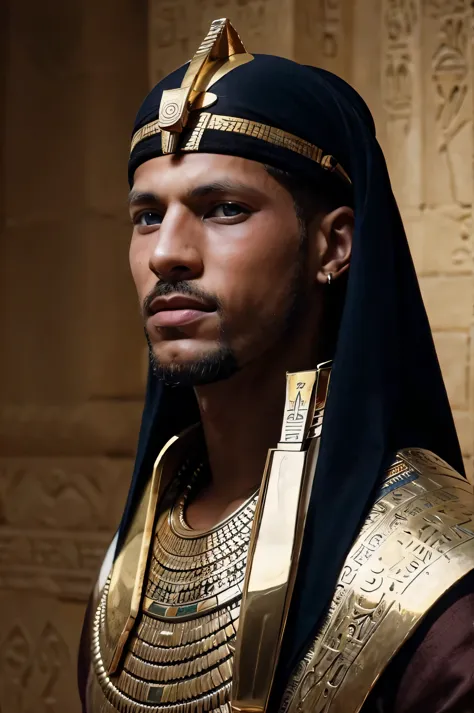 Roman Todd pharaoh of Egypt, black facial hair
