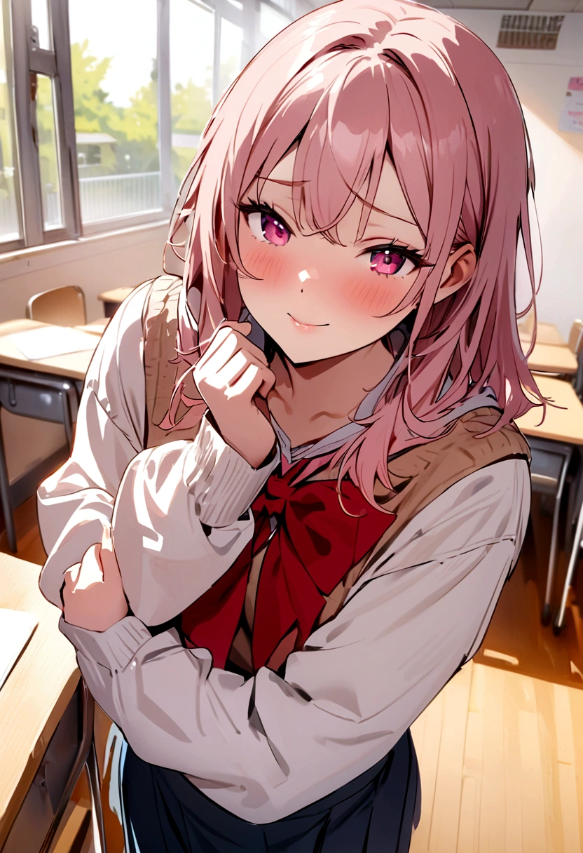 Highest quality,masterpiece,Gal,School,classroom,Friendly,Show me your  panties - SeaArt AI