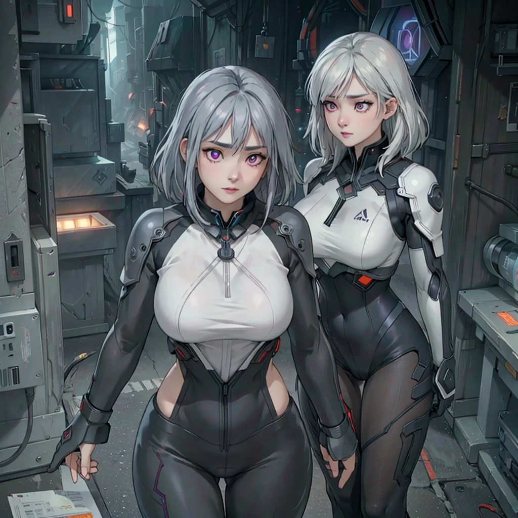 a mature woman with long gray white hair, naked body, bright purple eyes, big breasts, perky thighs,, smooth body. Japan style, sword blade


 colorful, hdr, ray tracing, nvidia rtx, super-resolution, unreal 5, subsurface scattering, pbr texturing, post-processing, anisotropic filtering, depth of field, maximum clarity and sharpness, rule of thirds, 16k raw, (luminescent particles:1.4), extremely detailed cg, unity 8k wallpaper, 3d, cinematic lighting, lens flare, reflections, sharp focus, cyberpunk art, realistic, highly detailed CG illustration, an extremely delicate and beautiful, cinematic light, (photorealistic:1.5), (Dark background:1.5), dynamic angle, masterpiece, best quality, ultra-detailed, illustration, detailed light, dramatic_shadow, face shadow, extra detailed, best performance