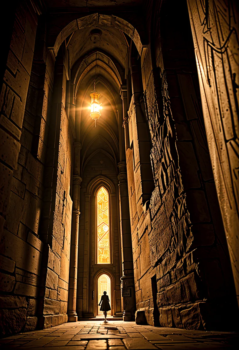 create an rpg scene of an underground chamber with a large stone door covered in ancient runes. in front of the door is a pedest...