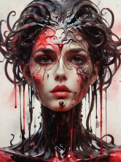 8k, rgb, hdr, pinturas de aceite, acuarelas, colores saturados brillantes, anna razumovskaya, jarek kubicki, aleksi brilo, darek...