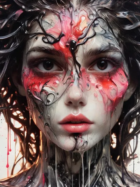 8k, rgb, hdr, pinturas de aceite, acuarelas, colores saturados brillantes, anna razumovskaya, jarek kubicki, aleksi brilo, darek...