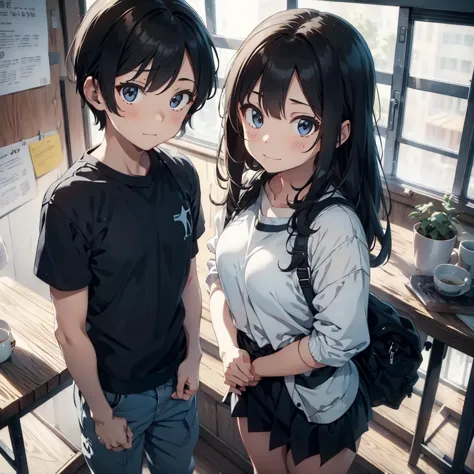 A boy and gril 