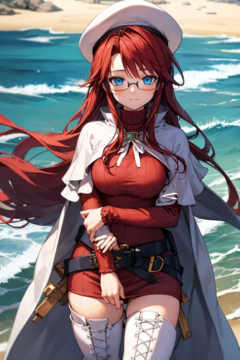 summonnightaty, aty, (young:1.3),long hair, blue eyes, red hair, big_tits, hat, glasses,
BREAK long hair, thighhighs, hat, dress...