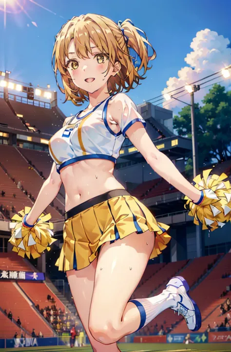 irohaisshiki, iroha isshiki, short hair, brown hair, (Brown eyes:1.5), smile,happy smile, smile, Open your mouth,(cheer leading)...