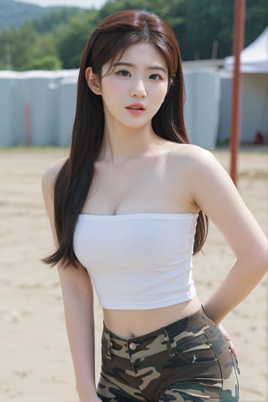 Close-up of beautiful South Korean, Kwon Eunbi is a korean pop girl -  SeaArt AI