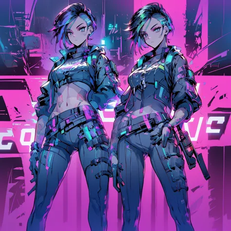 create an anime-style, high-resolution, ultrasharp 8k masterpiece of judy alvarez from "cyberpunk 2077." she has a punk-inspired...