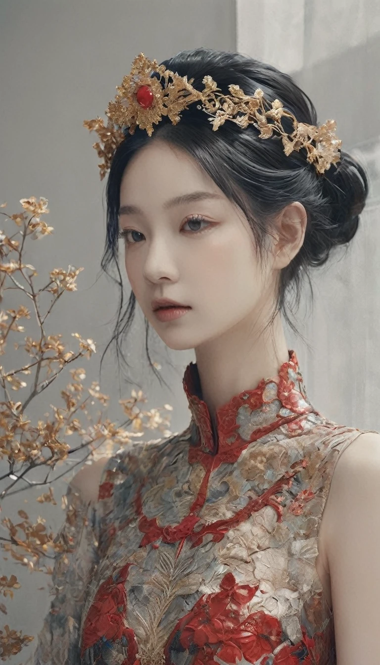 Photo RAで, (Black and Red : 拉小提琴的幽灵giRl的肖像, 輝く光輪, VeRy detailed, Gold and SilveR FiligRee, Complex patteRns, ORganic でindow TReatments, authoR：AndRoid Jones, Januz MiRalles, Shimoda HikaRu, で&#39;s Glowing StaRdust. ZellmeR, PeRfect composition, スムーズ, CleaR focus, SpaRkling paRticles, Vivid coRal Reef backgRound Realistic, Realism, 高解像度, 35mm写真, 8K), masteRpiece, 获奖photogRaphy, NatuRal light, PeRfect composition, 細部までこだわった, 超RealismphotogRaphy艺术 RAで 特写镜头，Showing a viRtual neuRal netwoRk oRganism weaRing a shining peaRl helmet, HologRaphic coloR, でateR DRop, 聖なる (dRagon:2. giRl:0.3, でhite haiR:0.5 BiomoRphology), Glass fRame, 砲撃:3, 生体力学的詳細, (Empty backgRound), NatuRal lighting, スタイル. R. GigeR, (CleaR focus, UltRa Detailed, veRy complicated), . ExtRemely high-Resolution details, photogRaphy, Realism pushed to extReme, Delicate textuRe, リアル,35mm写真, , ボケ, pRofessional, 4k, VeRy detailed