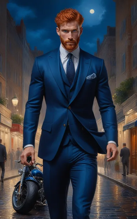 ((1 man full body wearing blue navy suit,)) (front view )), in henry scott tuke and peter paul rubens art style, ultra detailed,...