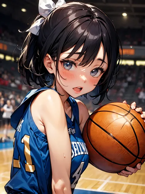 girl、basketball uniforms