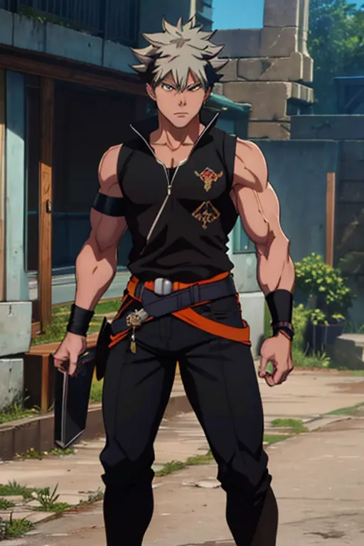 Kuro Asahi has a medium height, approximately 1.70 m tall, inheriting the size of Ichigo Kurosaki. His body is muscular and well...