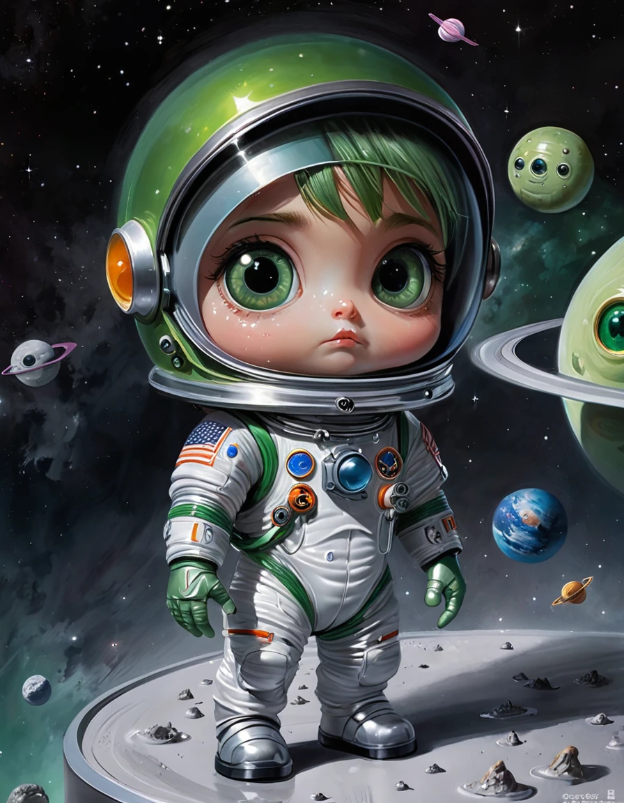 Spaceman、Little Grey, Big eyes, Very sticky、green