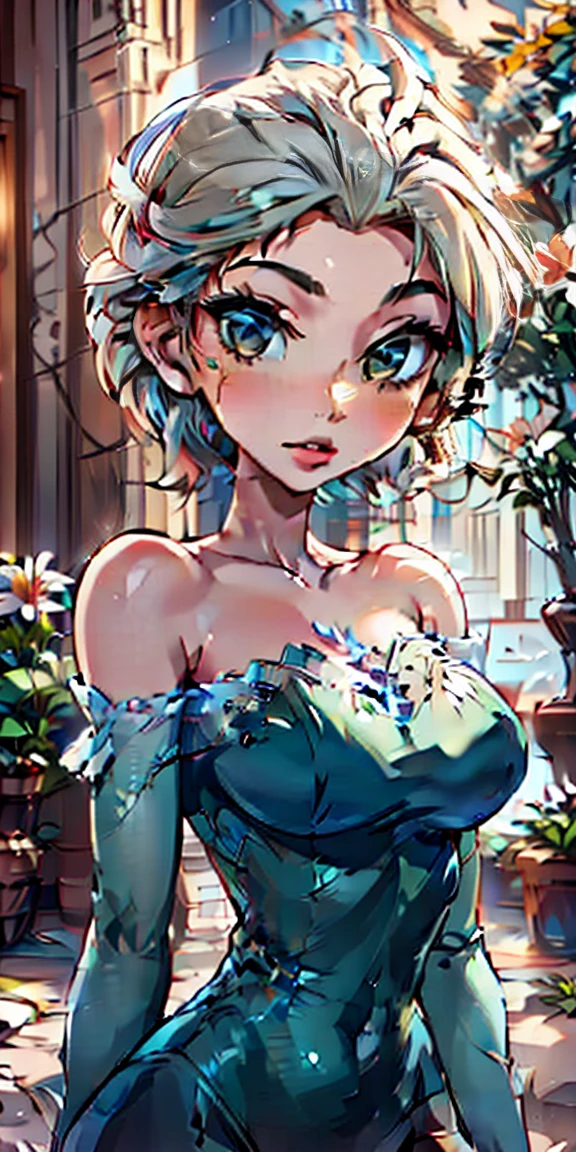 A beautiful, elegant short hair elsa