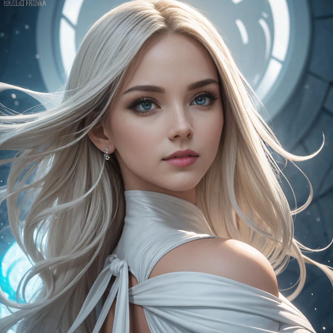 sexy Emma Frost dos X-Men,Artistic image of a woman, peituda, Lindos Seios Grandes, por artgerm, illustration,high resolution,ultra-detalhado,realista:1.37,[atitude feroz],lindos olhos detalhados,beautiful detailed lips,[Cabelo loiro platinado comprido],espartilho branco justo com desenhos complexos,figura de ampulheta perfeita,[botas brancas de cano alto],[enfeites de cristais e diamantes],Maquiagem para olhos escuros,[pose confiante],paleta de cores azul gelado fosco,[Soft diffused lighting],tema sutil de inverno,efeito de diamantes brilhantes no fundo, Rear view, mostrar bunda, danadinho, Rosto perfeito, Olhos azuis brilhantes, olhando para o espectador,heroic pose, foreshortening, profundidade, poses variadas