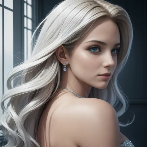 sexy Emma Frost dos X-Men,Artistic image of a woman, peituda, Lindos Seios Grandes, por artgerm, illustration,high resolution,ul...