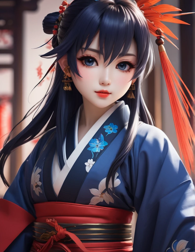 quality(8k wallpaper of extremely detailed CG unit, ​masterpiece, hight resolution, top-quality, top-quality real texture skin,hyper realisitic, digitial painting,increase the resolution,RAW photos，best qualtiy,highly detailed,the wallpaper),BREAK,8K, Chibi , onmyoji-style art, half face, 