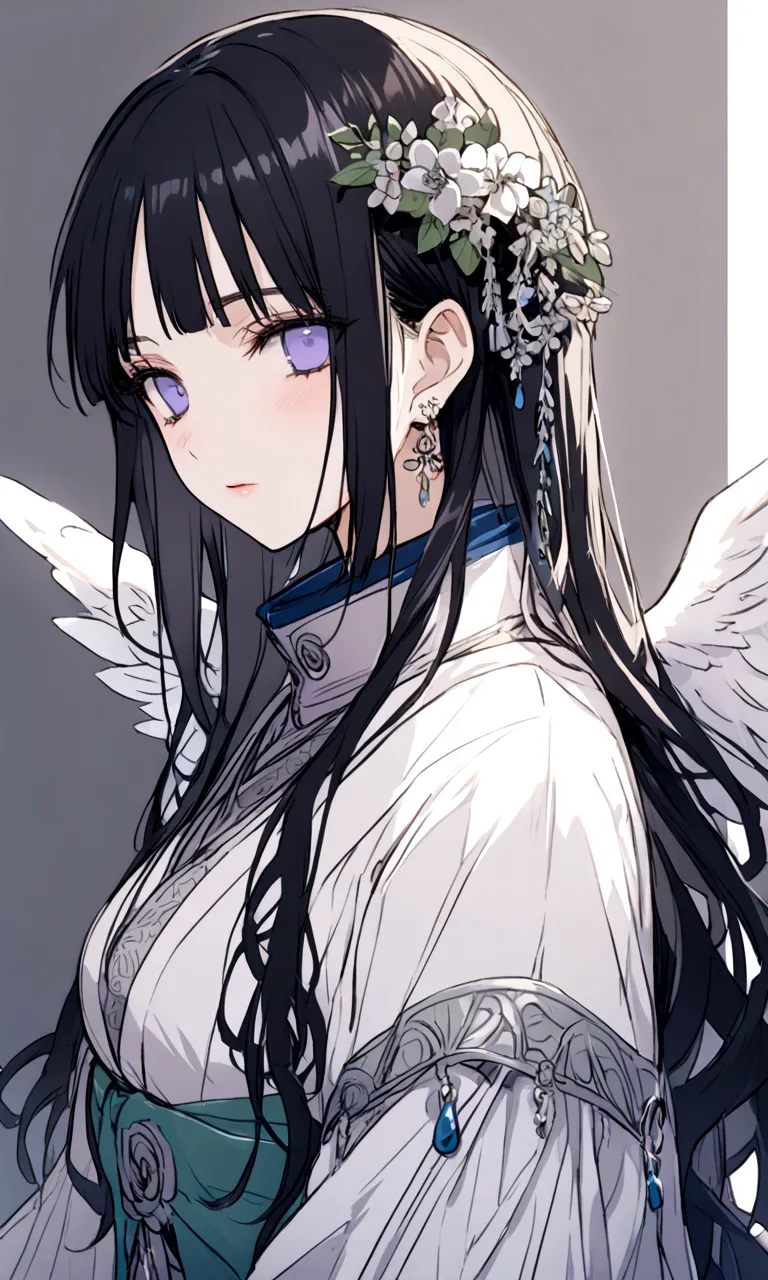 hinata hyuga, very beautiful female angel